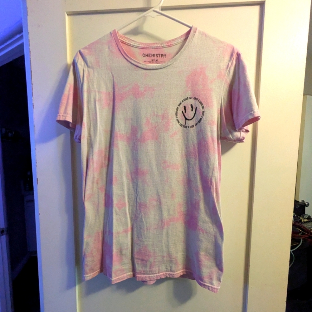 "Choose Happy" tie dye tee